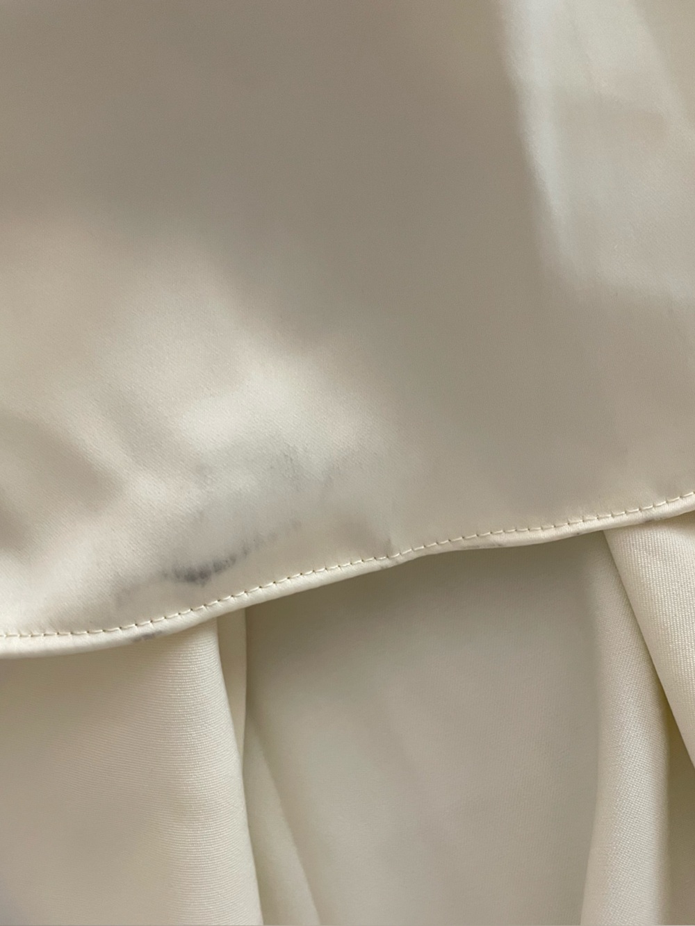 Studio LEXI Audrey High Neck Scarf Georgette Gown Dress Butter Cream US 4 Hemmed - Picture 8 of 11